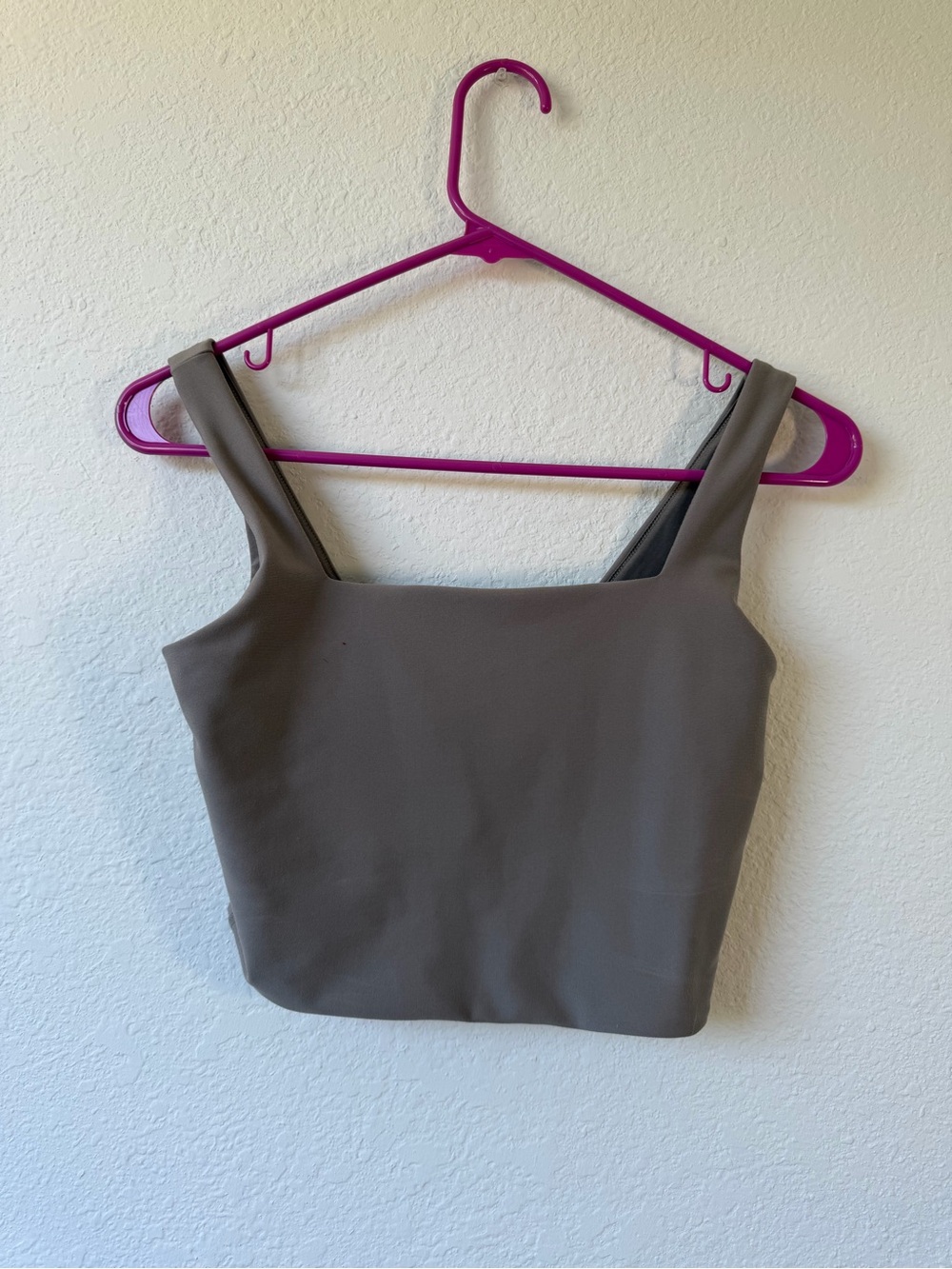 Abercrombie & Fitch YPB Squareneck Slim Tank Grey Small Active Wear Gym